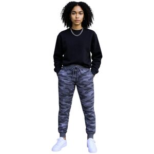 Camo Joggers Wmns Sz M Elevated Streetwear Drawstring Pants Soft & Stretch